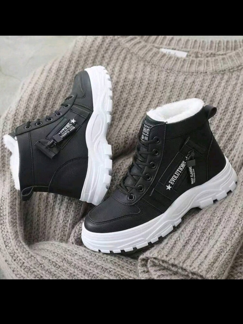Women's Snow Boots Warm Winter Boots Waterproof Comfortable Combat Boots